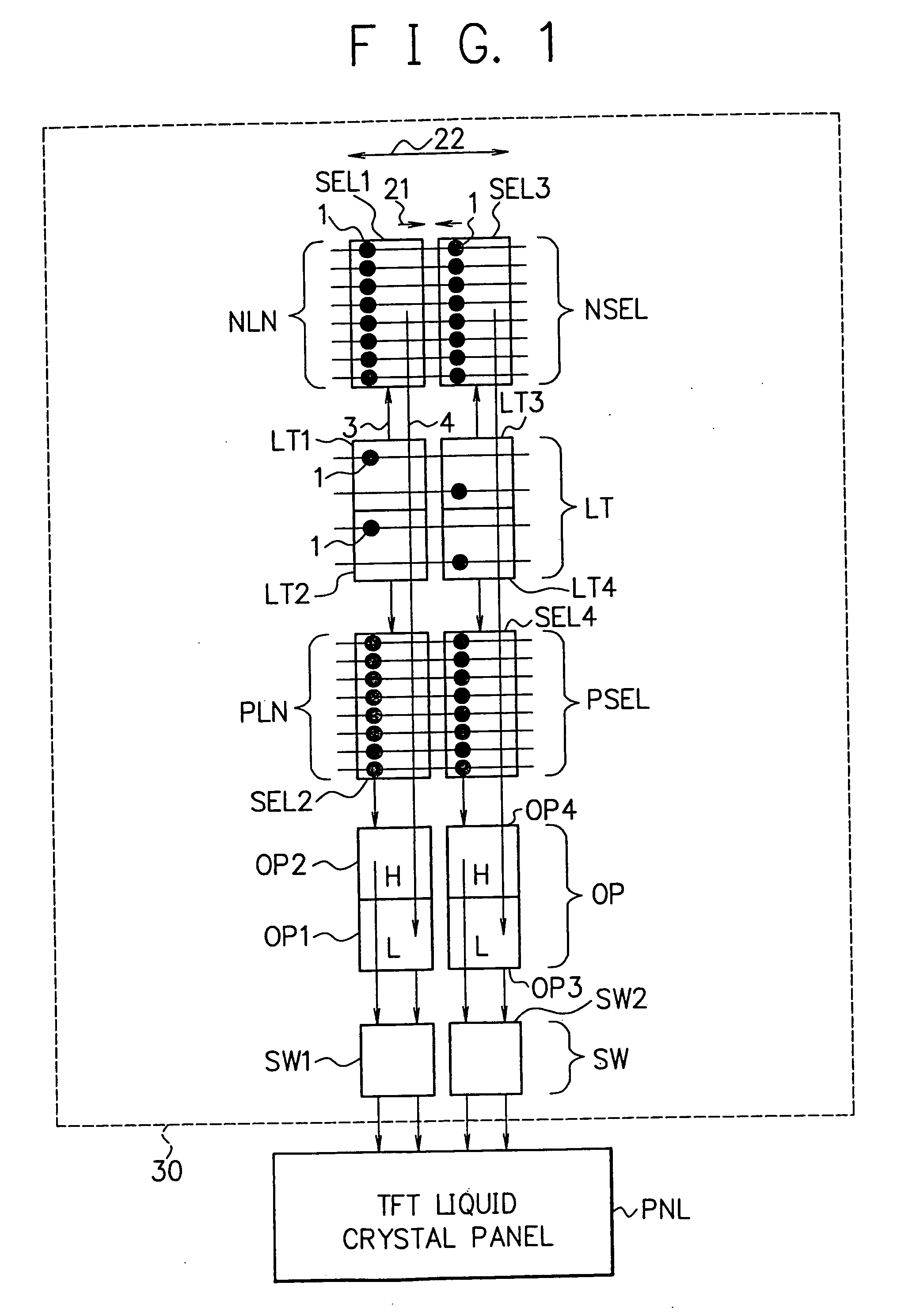 Semiconductor integrated circuit for driving liquid crystal panel