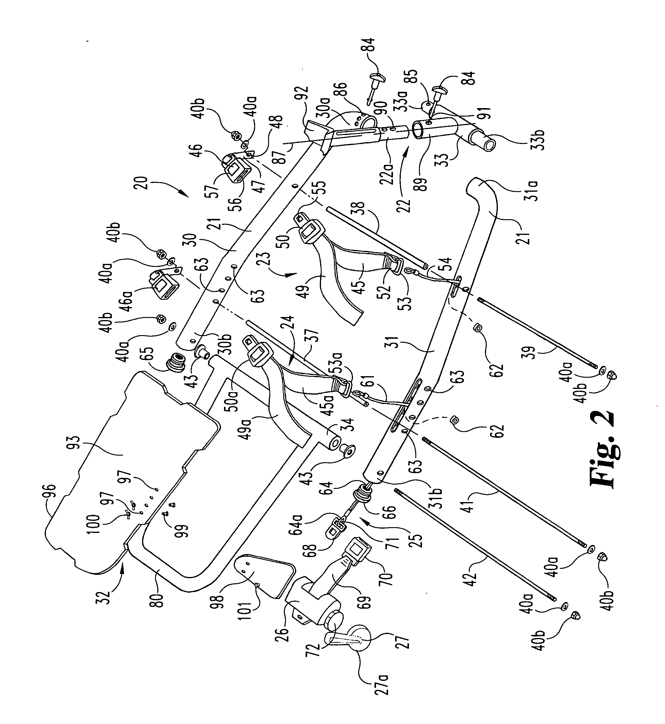 Knee extension treatment apparatus