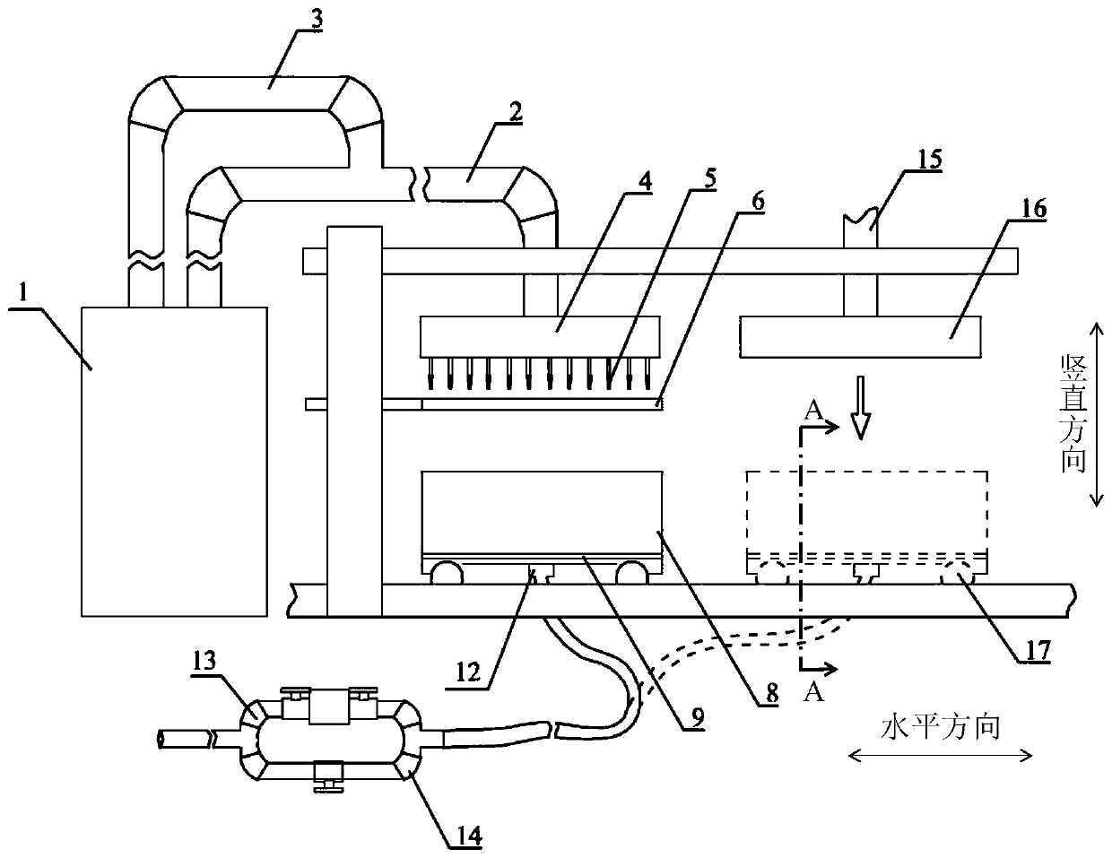 A device for increasing material manufacturing rigid insulation tile body