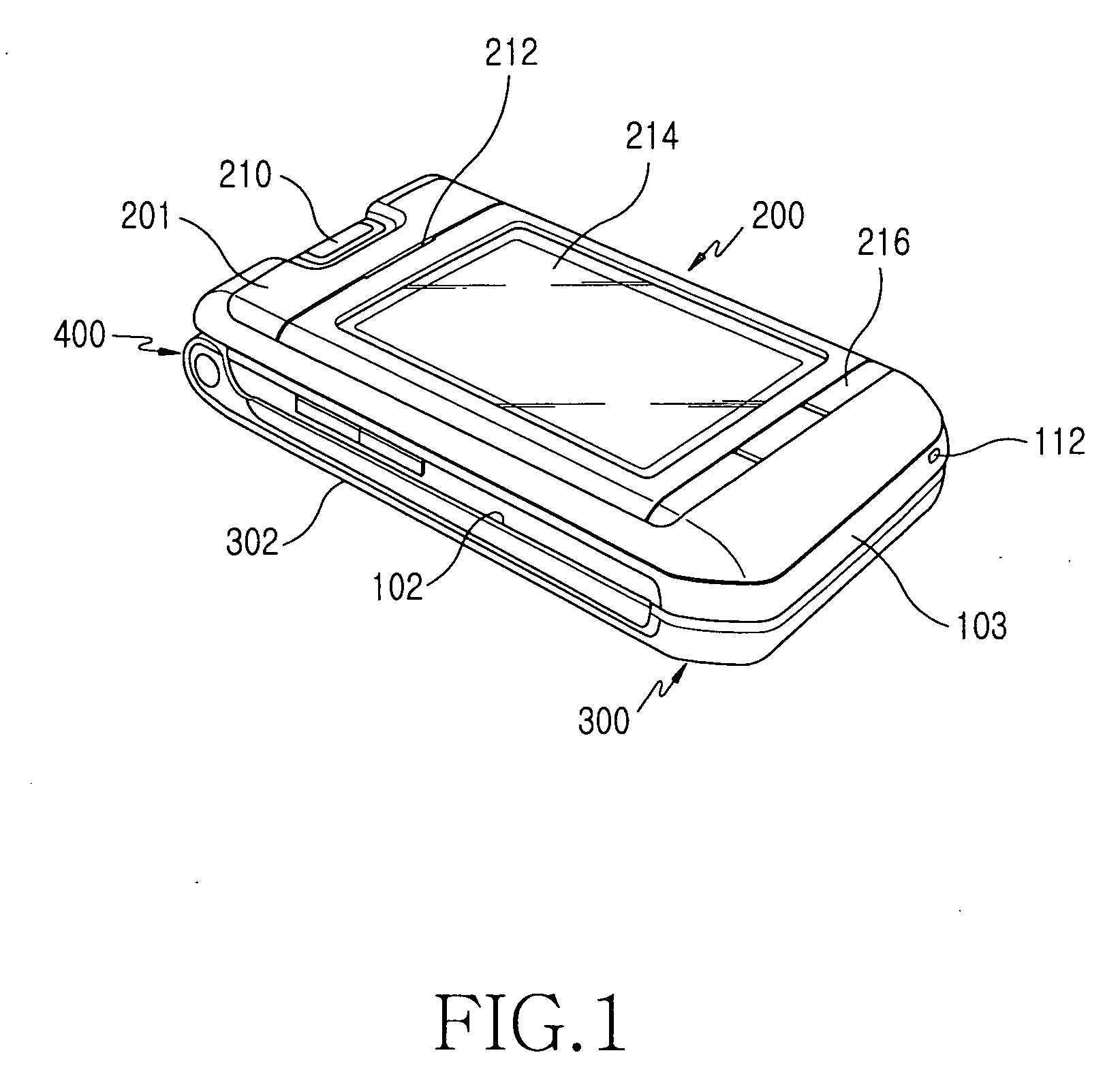 Portable terminal having slidable and foldable housings