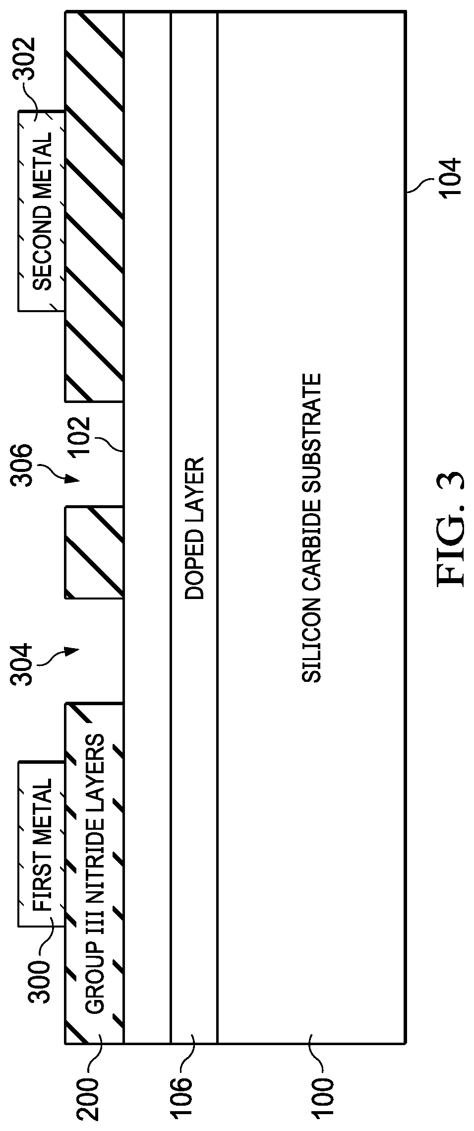 Fabricating a silicon carbide and nitride structures on a carrier substrate