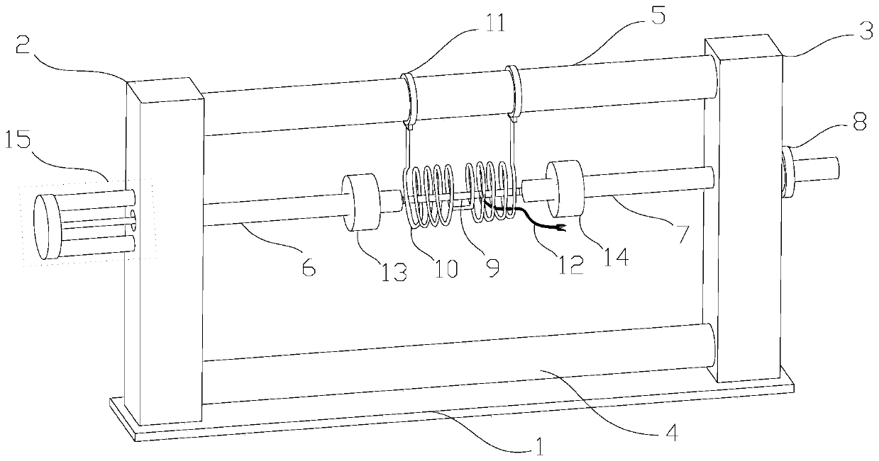 High-temperature in-situ loading stress measuring device for neutron diffraction