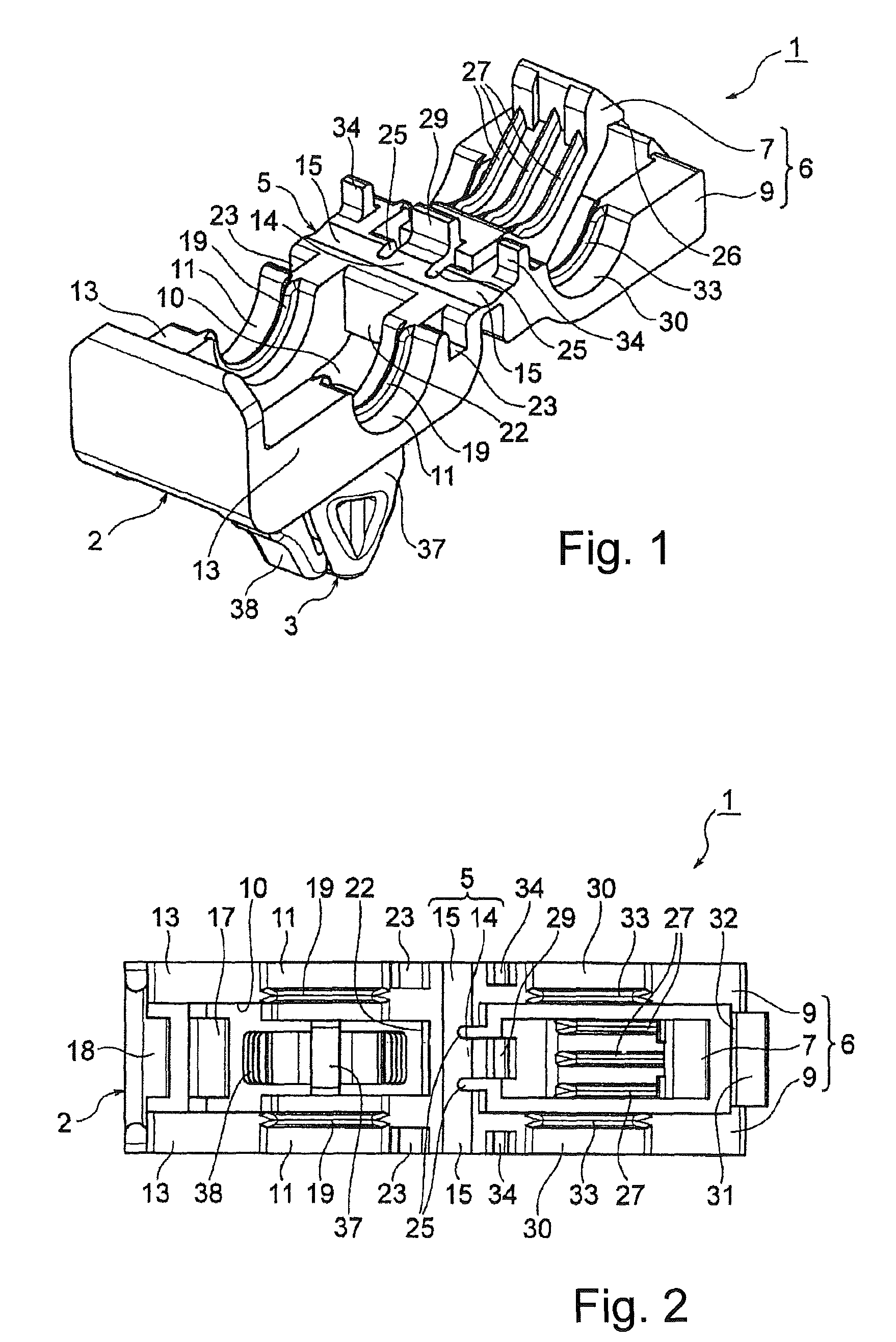 Clamp for corrugated tube