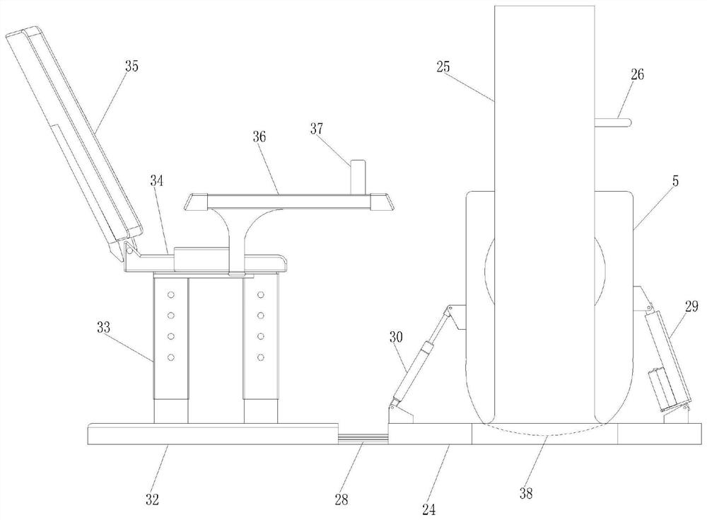 A lower limb training device with multiple poses and adjustable tracks