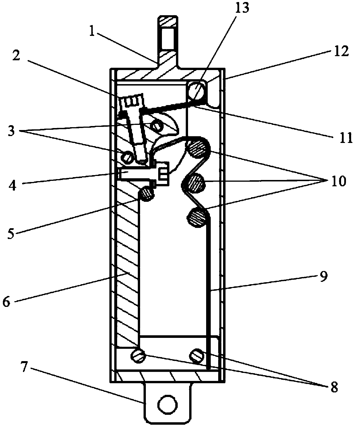 Military vehicle lightning protection seat energy absorption device