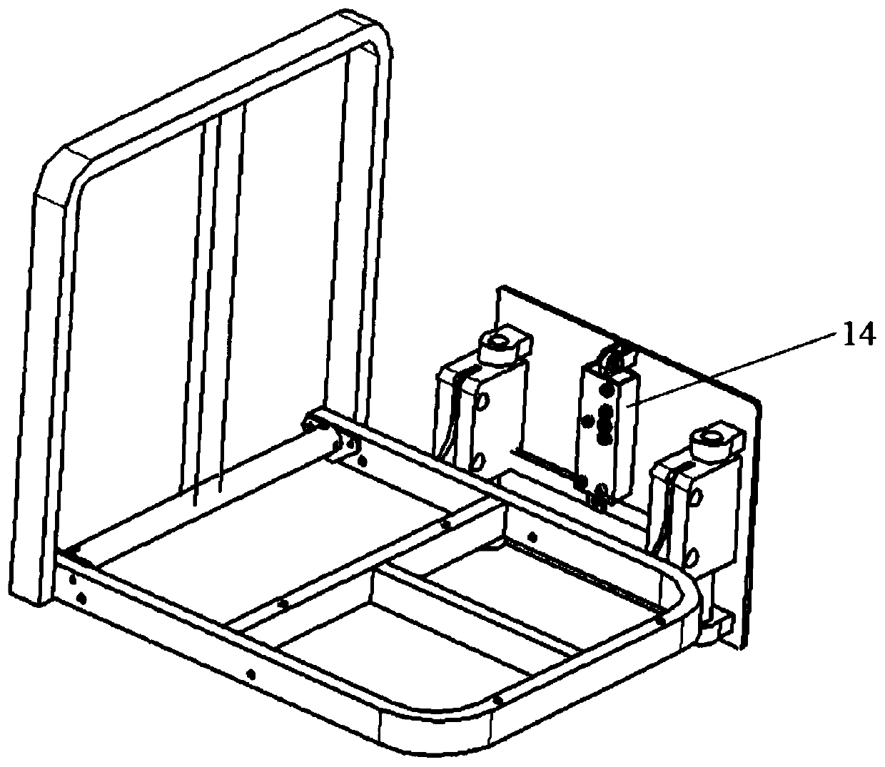 Military vehicle lightning protection seat energy absorption device