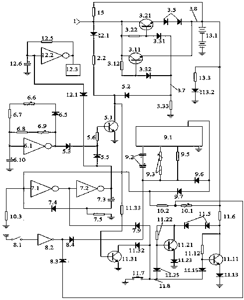 Pulse floating charger having backup