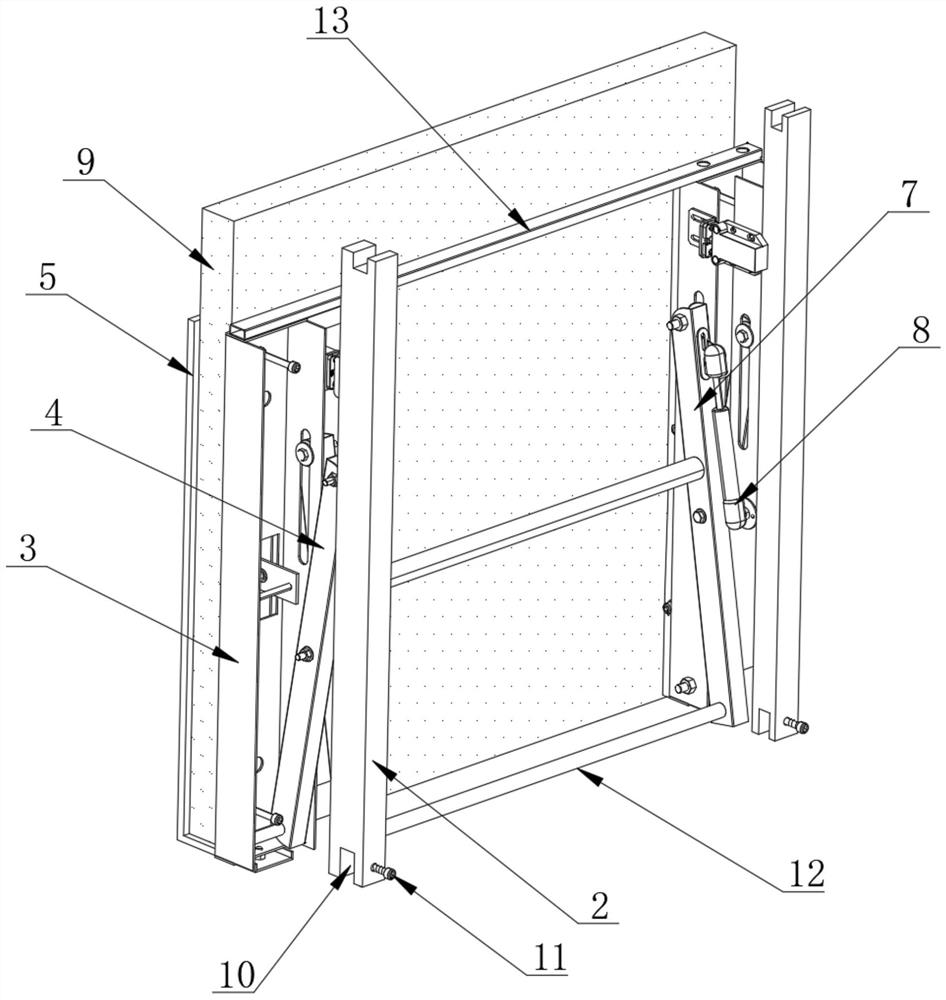 Splicing, mounting, positioning and fixing device for LCD liquid crystal splicing screen