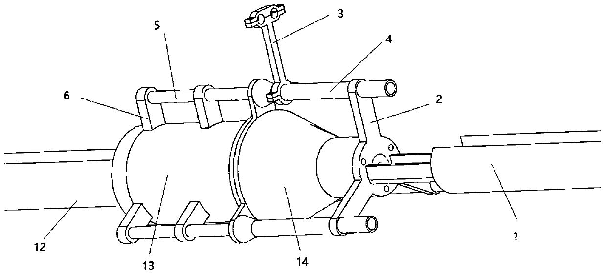 High-altitude spanning stringing device