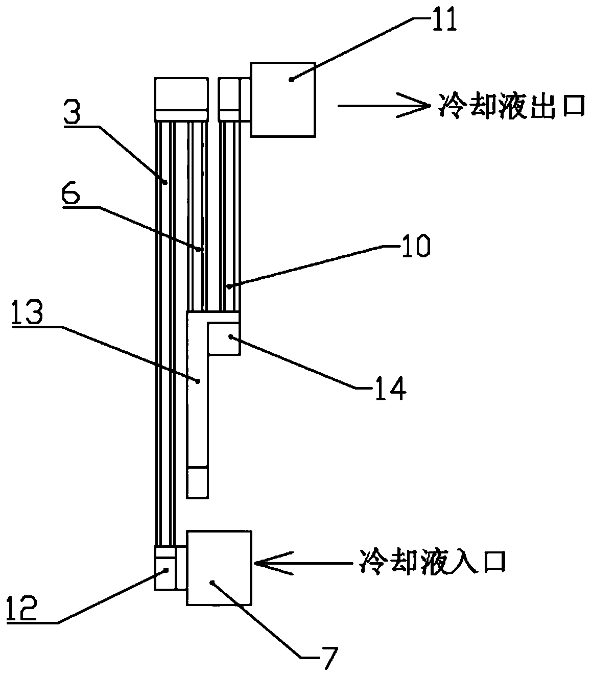 A three-dimensional microchannel and pulsating flow cooling device