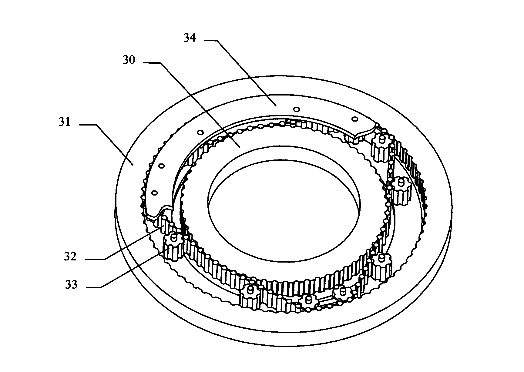 Planetary harmonic differential transmission