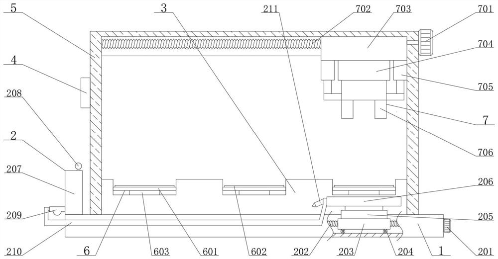 Automatic container transfer equipment for nuclear industry