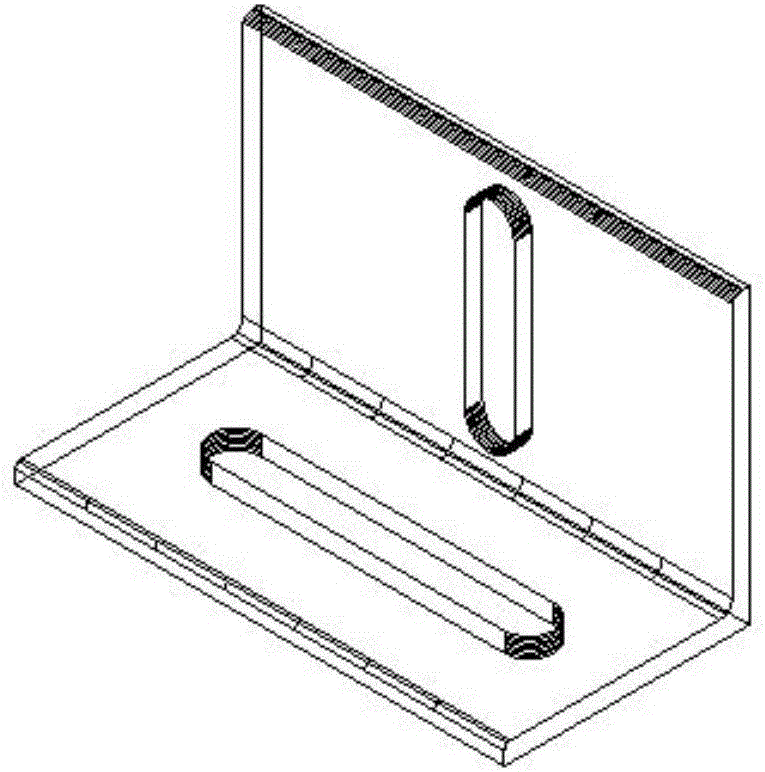 Moveable connecting structure of assembled steel structure outer hanging type wall slab