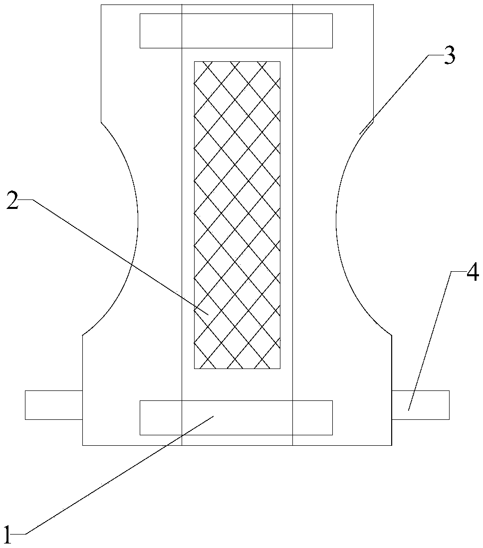 Paper diaper with grid type absorption body and method for preparing paper diaper