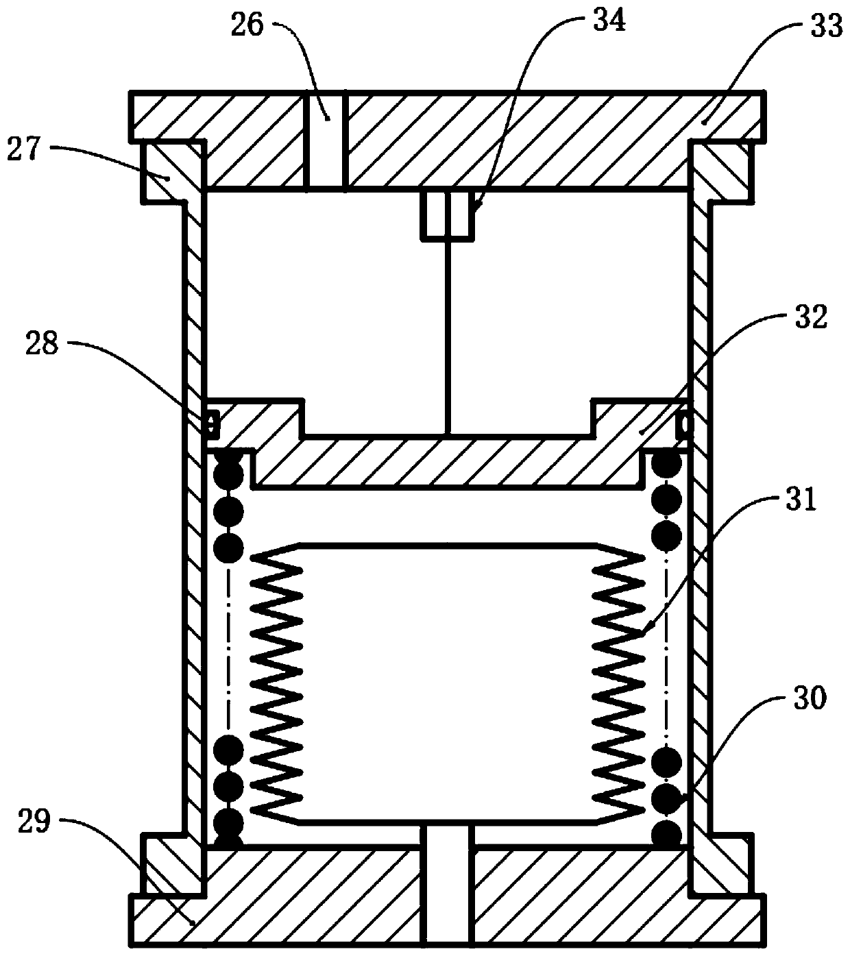 Profile motion platform driven based on ocean temperature difference energy and power generation control method thereof