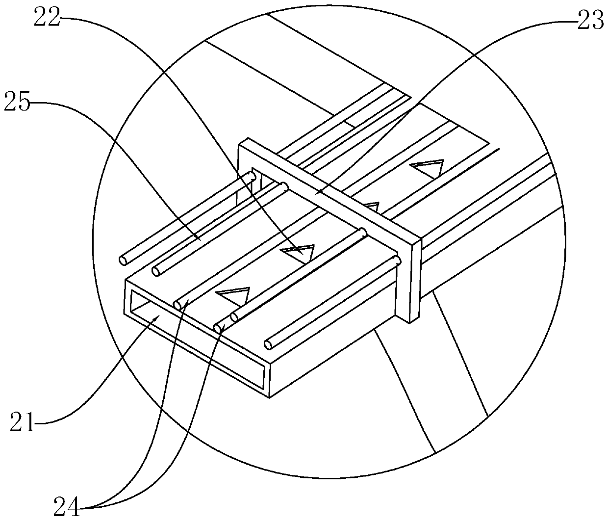 Bottle cap dedusting conveying device