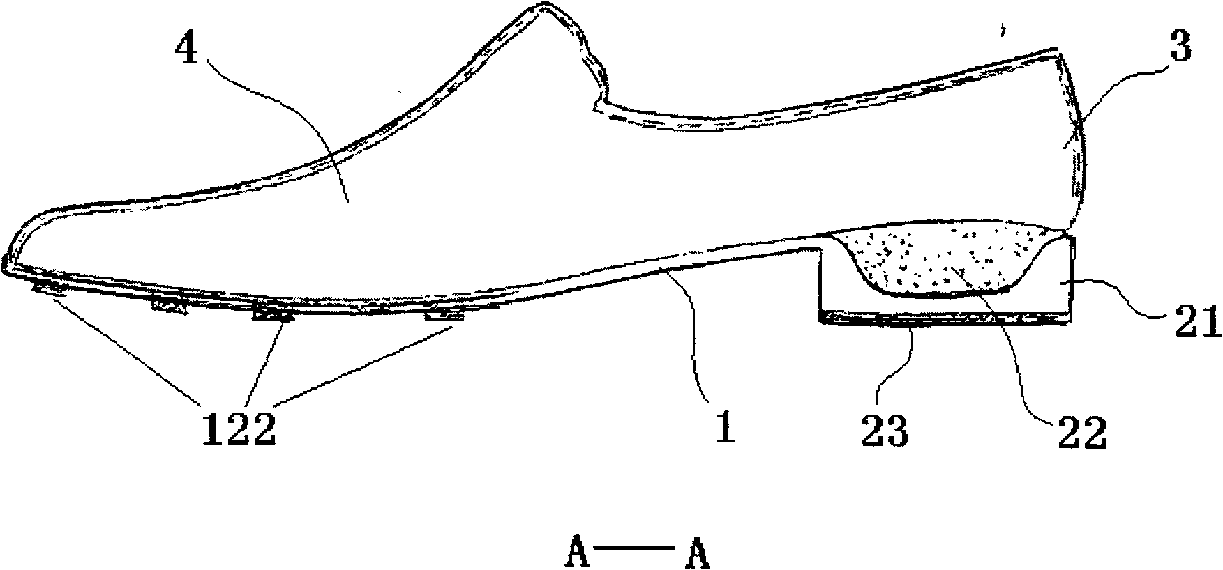 Leather shoes and production method thereof