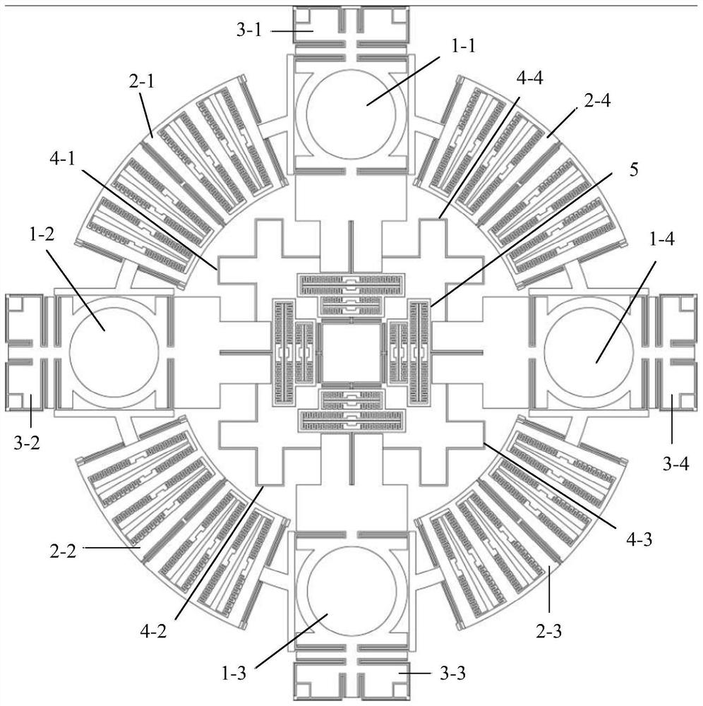 A silicon micromachined gyroscope with a four-column mass