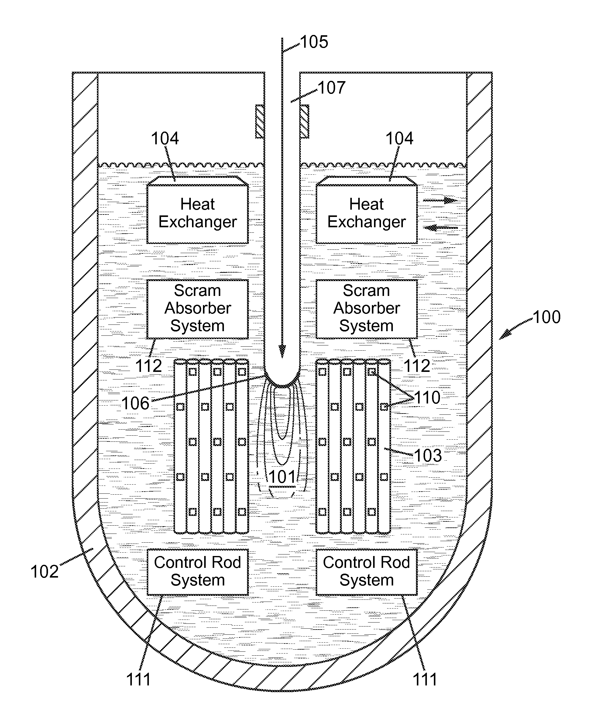 Accelerator-Driven Nuclear System with Control of Effective Neutron Multiplication Coefficent