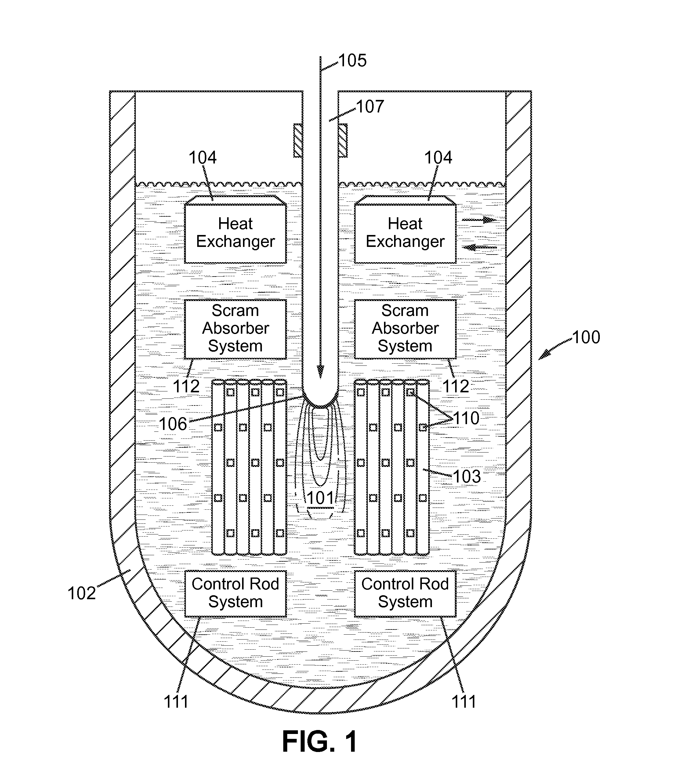 Accelerator-Driven Nuclear System with Control of Effective Neutron Multiplication Coefficent