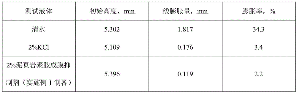 A kind of shale polyamine film-forming inhibitor and preparation method thereof