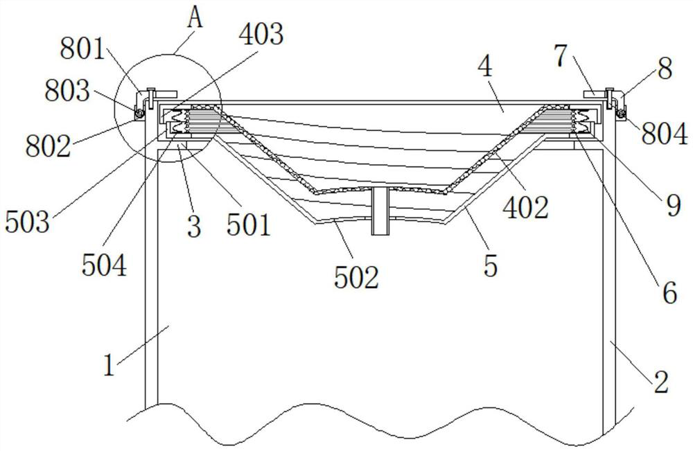 A welding device for the production of a vibrating plate body that is easy to disassemble