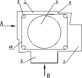 Connecting column of right-angle concrete premix compound