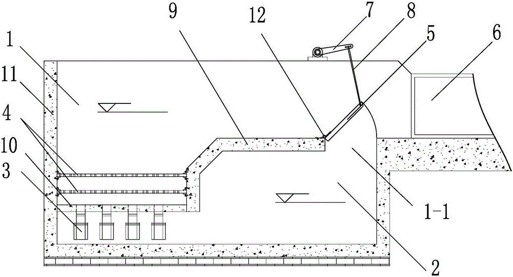 Tidal bore tide head generating device for indoor physical model experiments