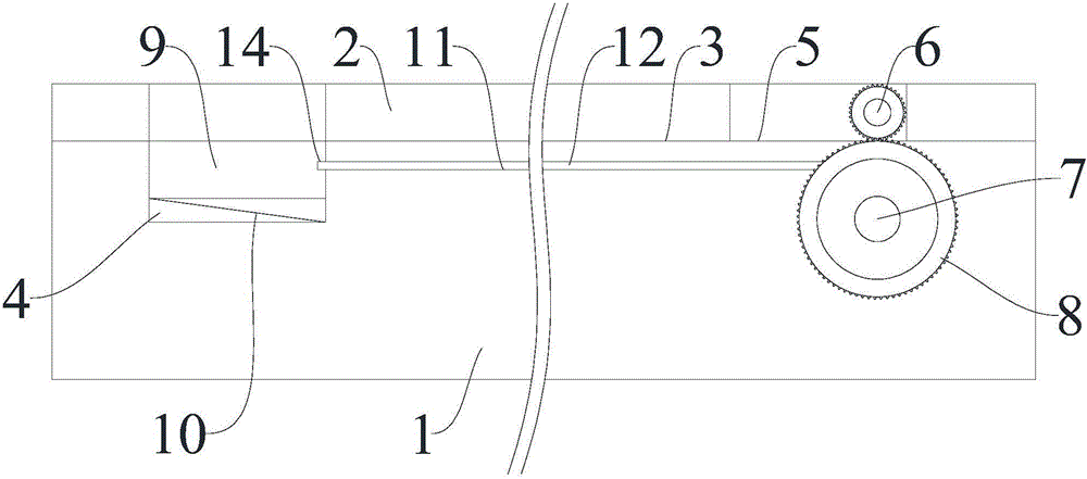 Hidden type turnover hurdle for plastic track