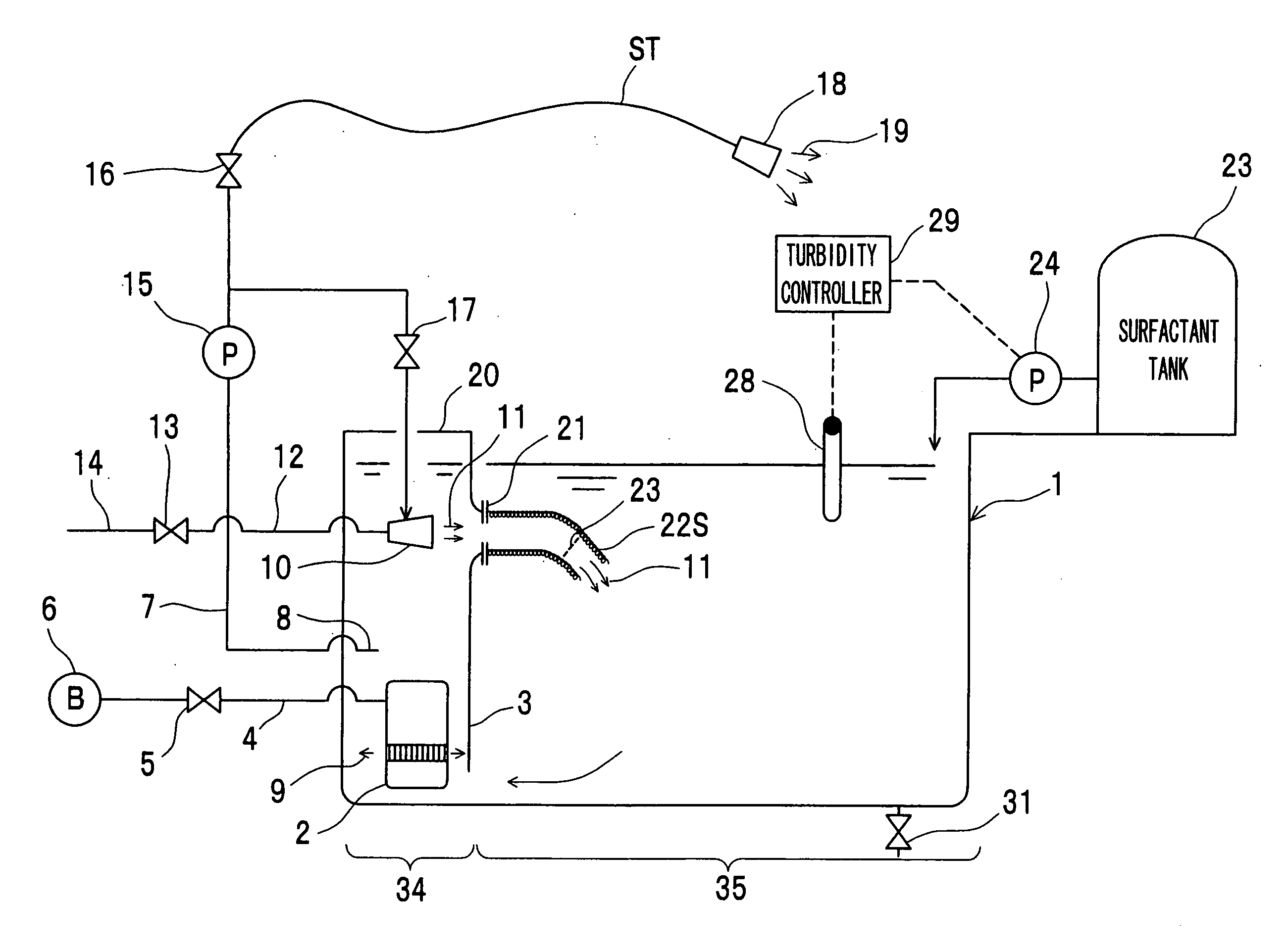 Manufacturing method for micro-nano bubble bathtub water and micro-nano bubble bathtub