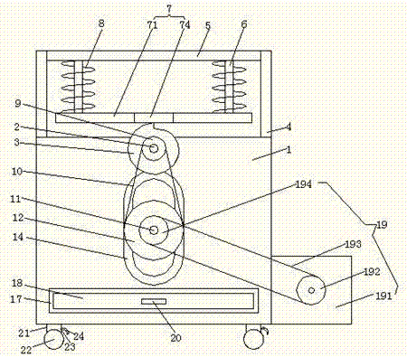 Easy-to-move flour separation device