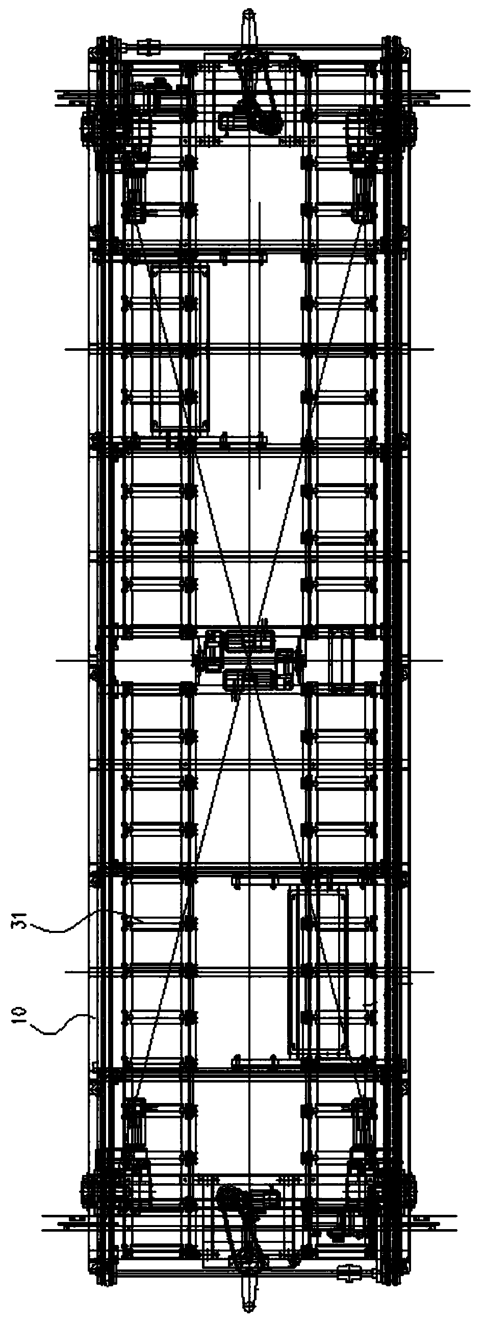 Garage car plate conveying device