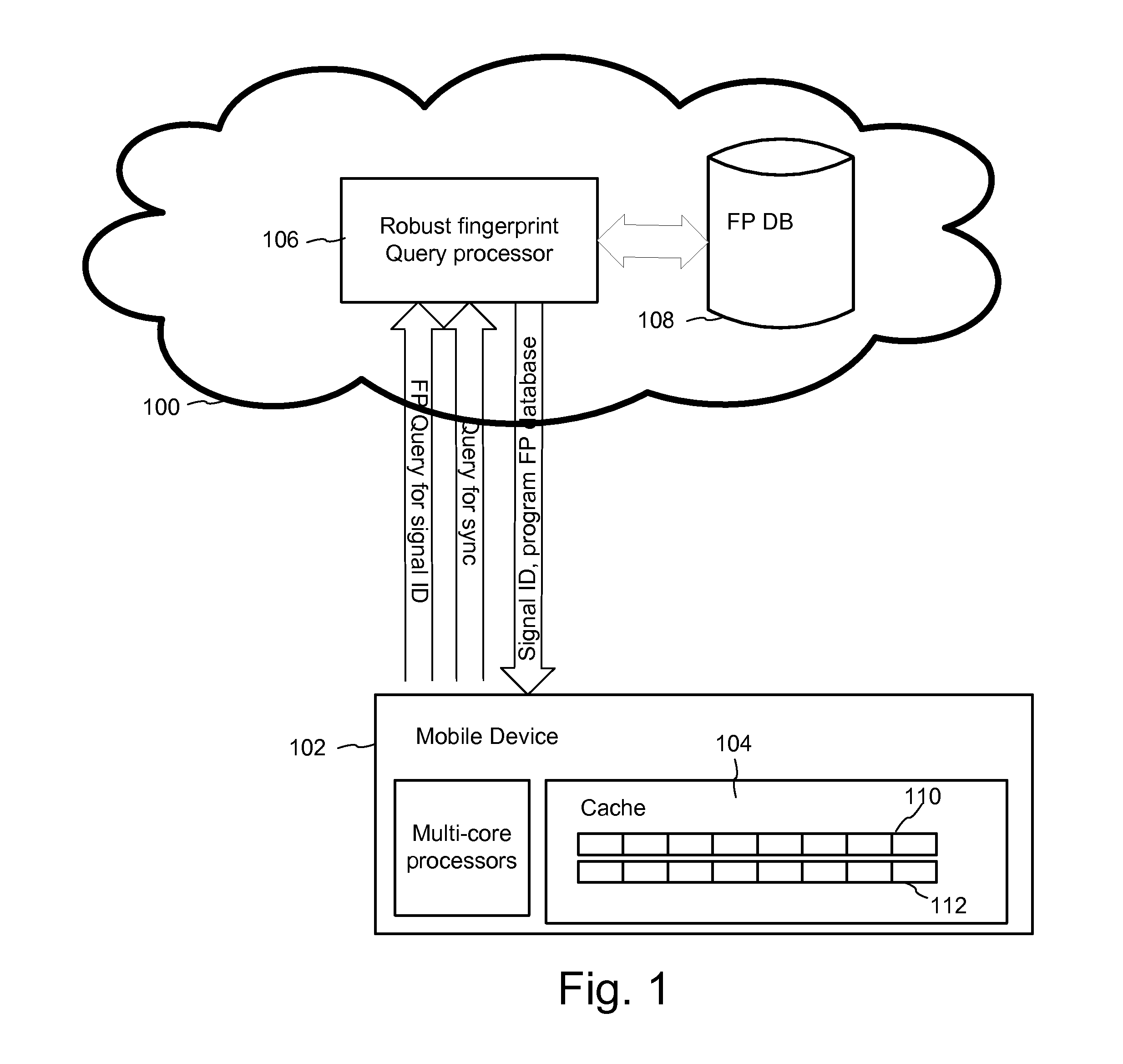 Content recognition and synchronization using local caching