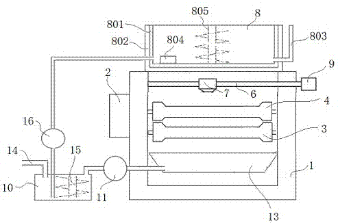 Glue spreading method of soundproof cotton glue spreader