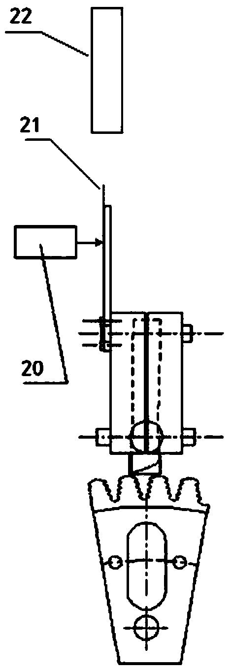 High-low cycle compound fatigue test high-cycle amplitude measuring equipment and method