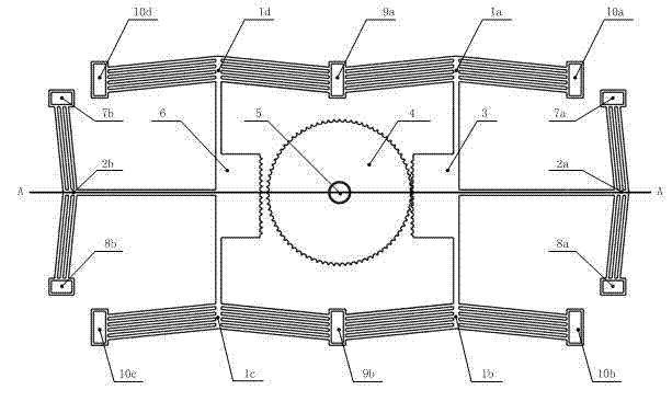 Electrothermal drive-based stepping micro-rotation device