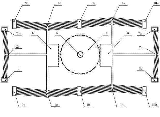 Electrothermal drive-based stepping micro-rotation device