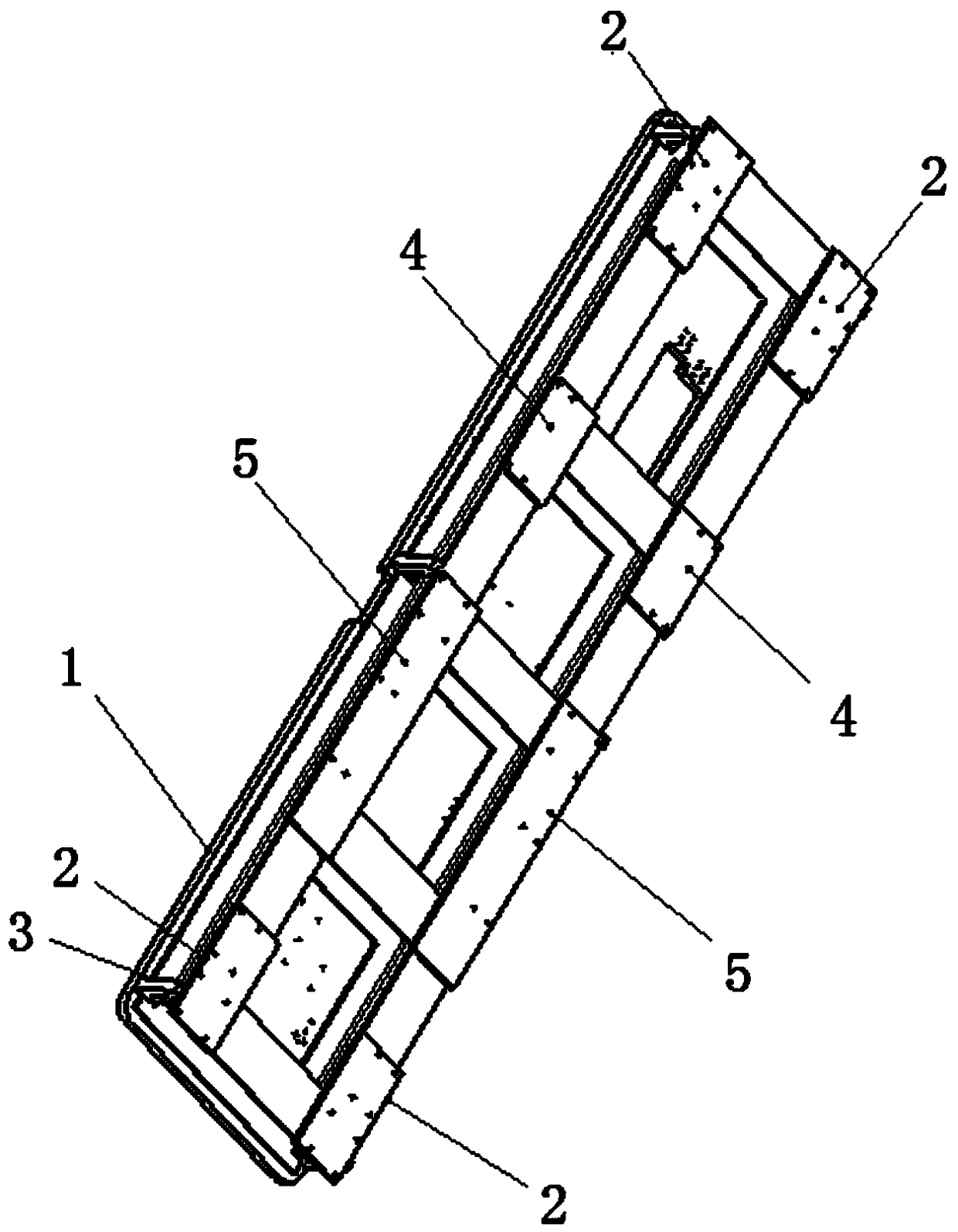 A manufacturing process of the bottom plate of the welding and assembly line fixture of the automobile production line