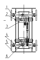 Turnout line shape of joint flexible type turnout bending device