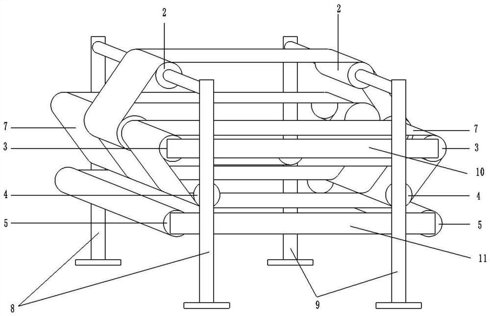 Belt type passive resistance increasing device for belt conveyor