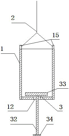 Automatic sampling barrel for pile bottom slurry