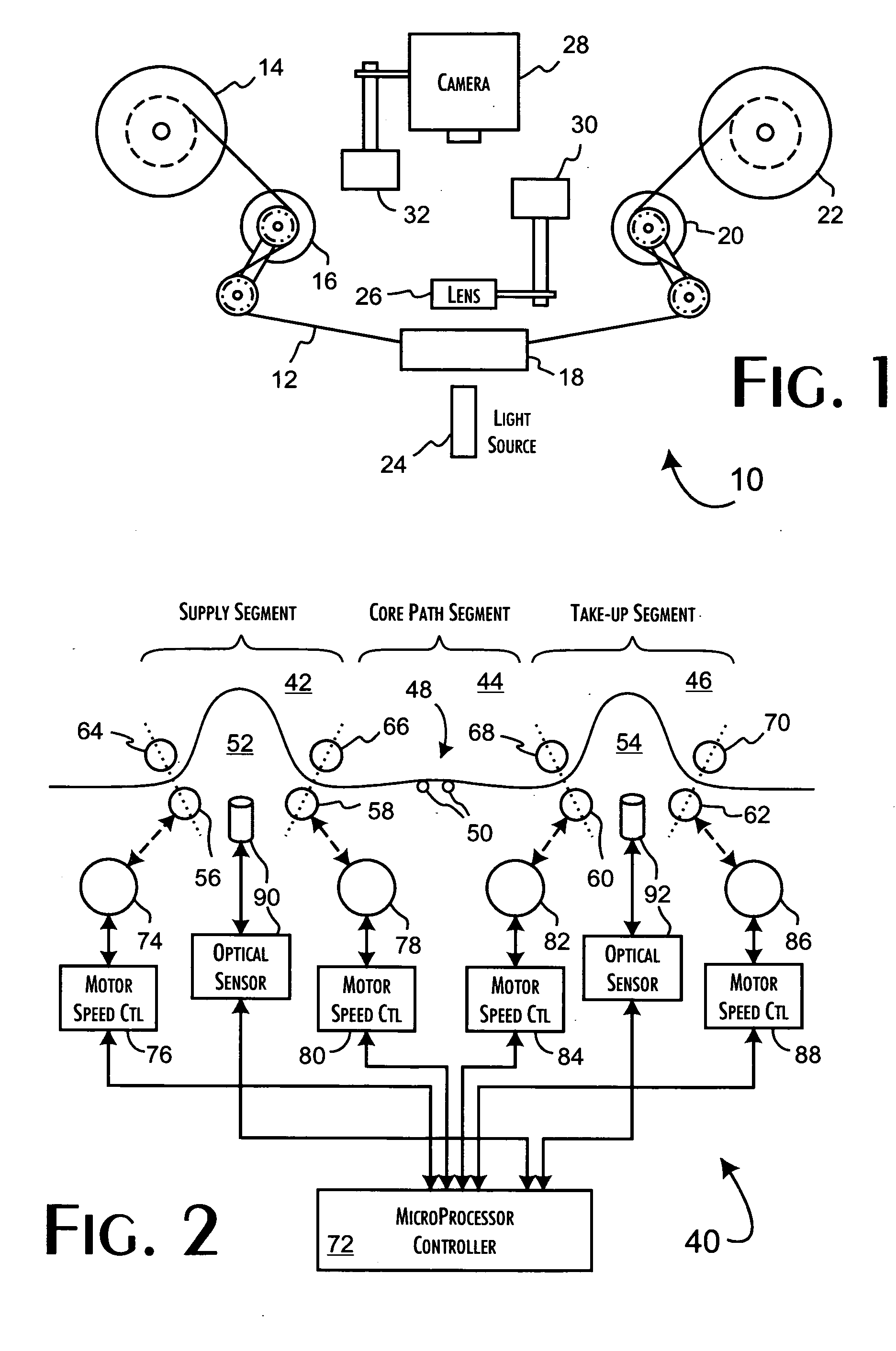 High-speed continuous linear film transport system