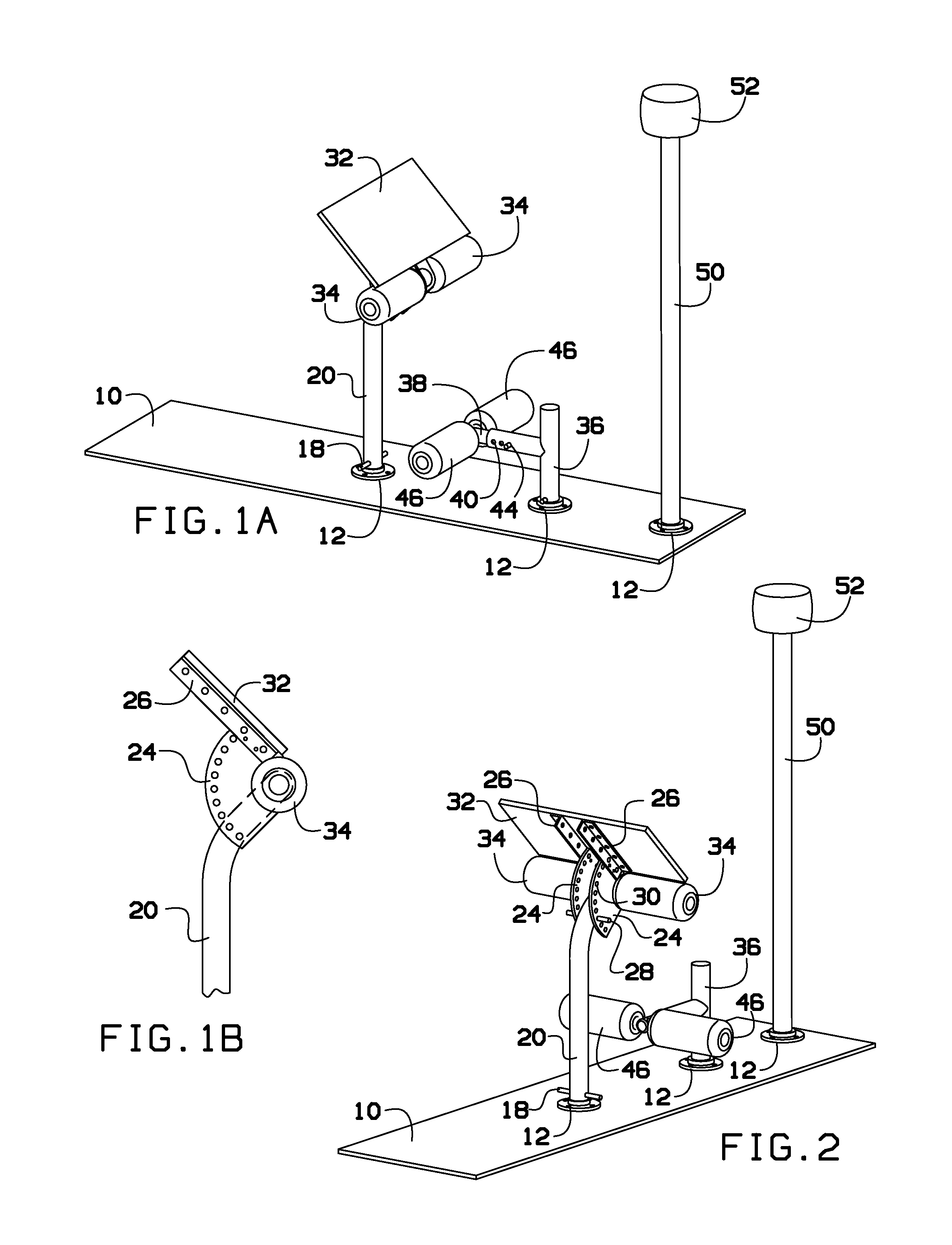 Abdominal/back muscle exercise device