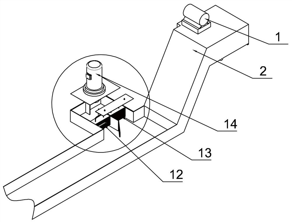 Intelligent chip removal device for metal chip cutting machine tool and control method thereof