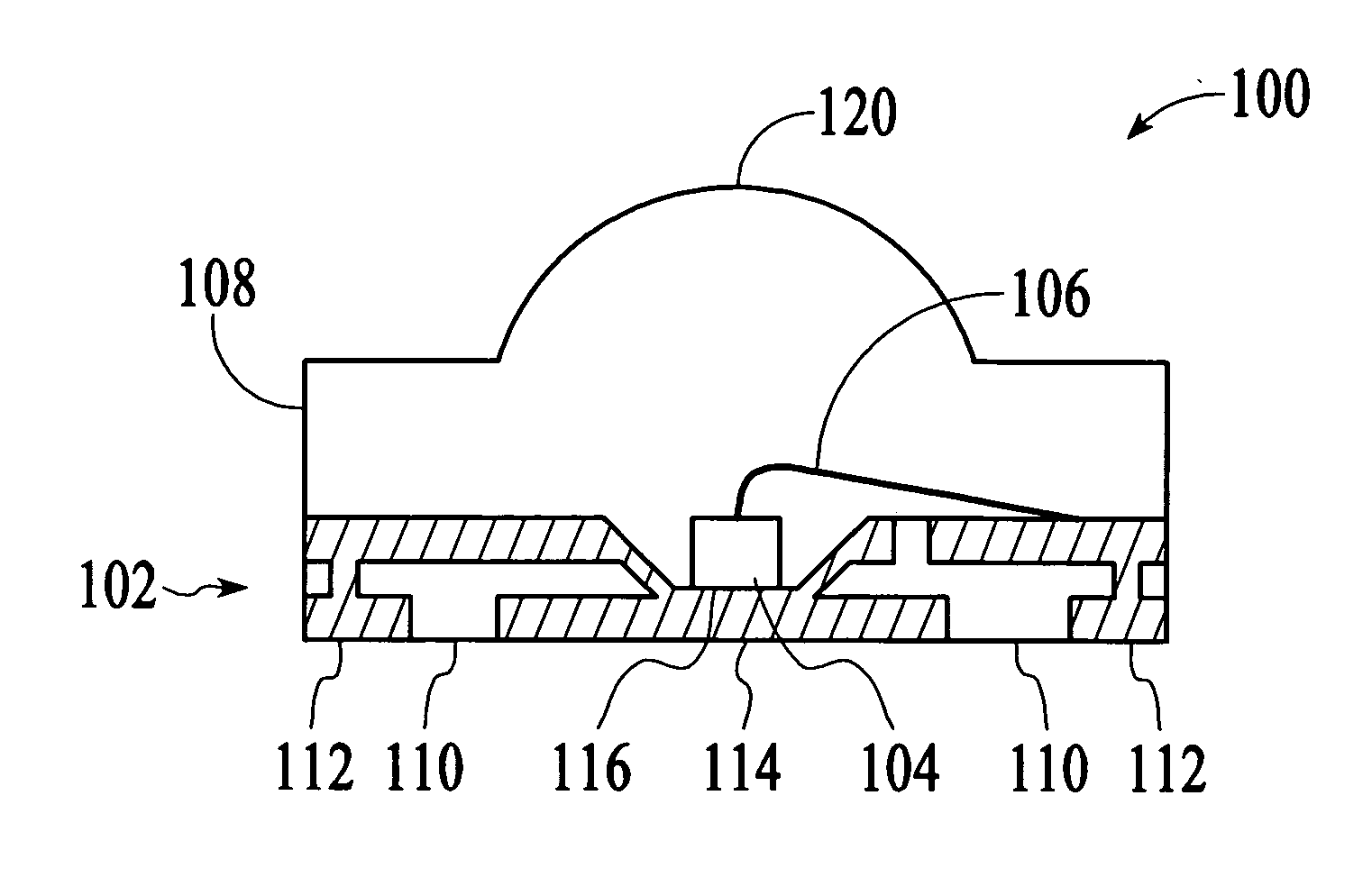 PCB-based surface mount LED device with silicone-based encapsulation structure