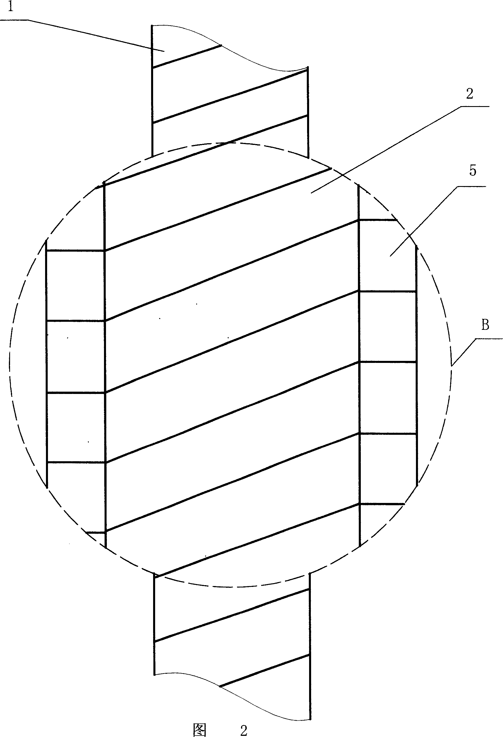 Heavy caliber high-strength plastic wound pipe having pipe wall made of wrapping material and manufacture method therefor