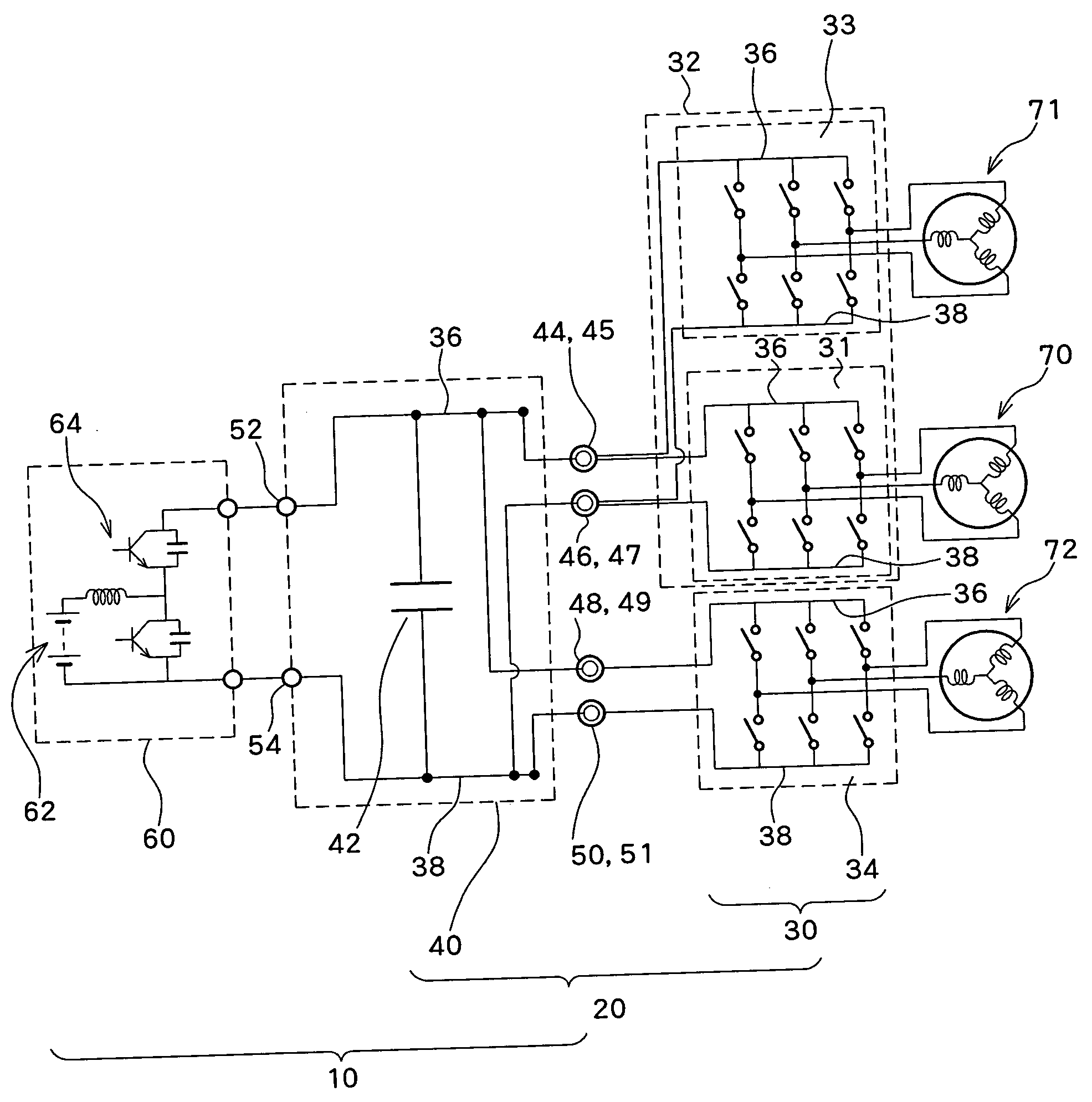 Inverter unit for vehicle