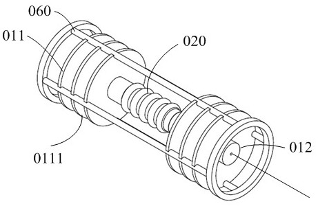 Underwater soft medium-oriented optical fiber topography change sensor