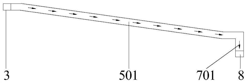 Water-rich roof upward mining face drainage system based on gob-side entry retaining