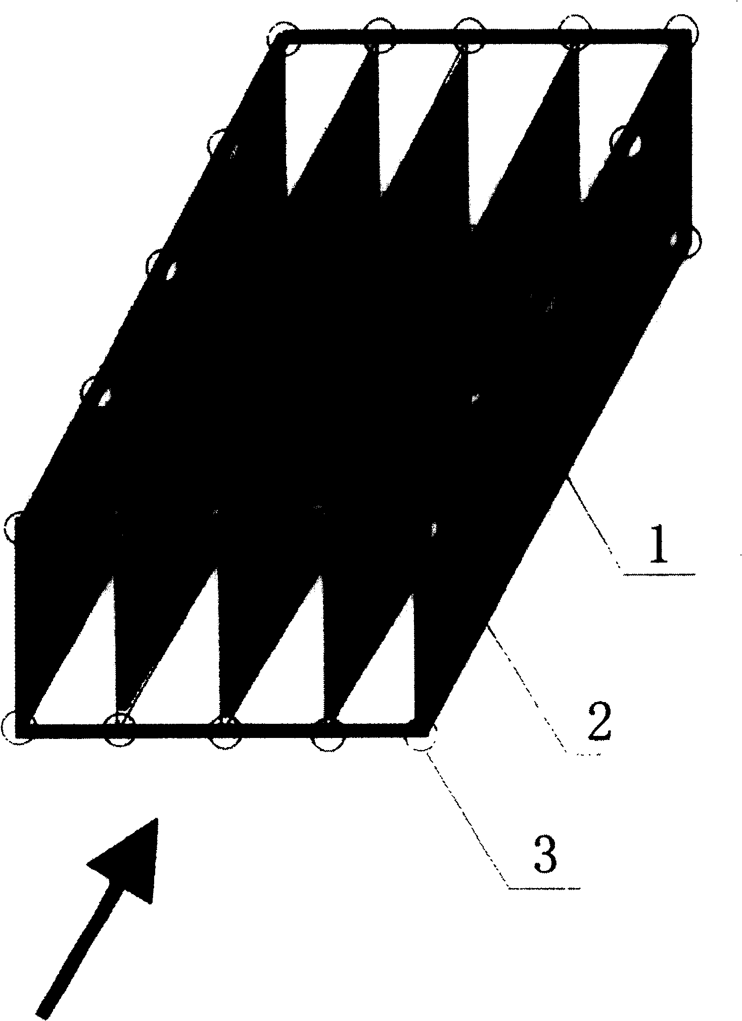 Process for manufacturing equipment for treating pollution water body